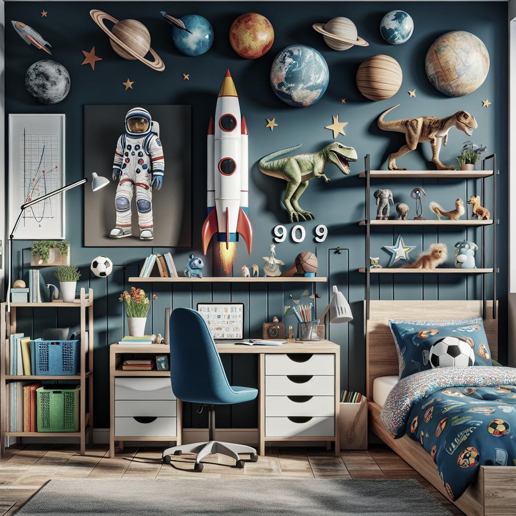 Idées de Décoration Pour la Chambre d’un Garçon de 9 Ans