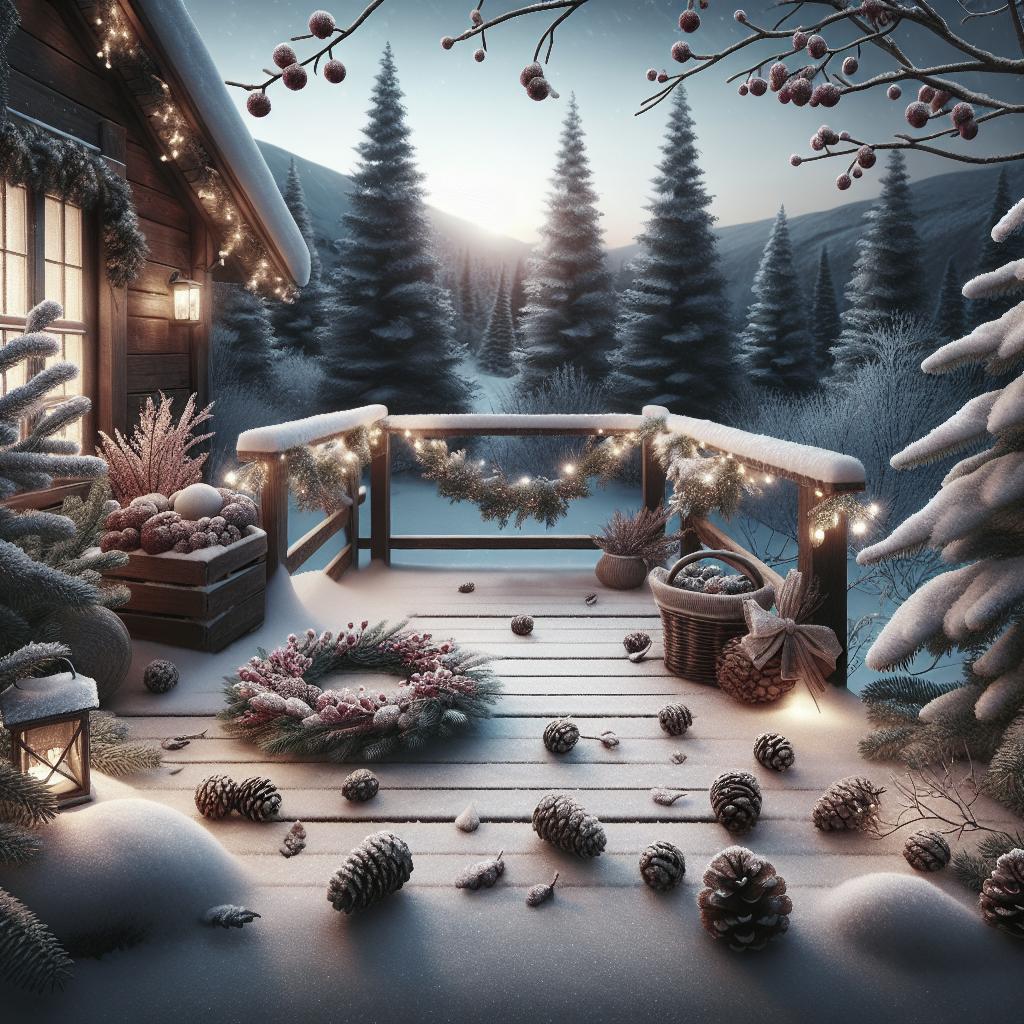 Idées de Décoration de Noël Extérieure Naturelle